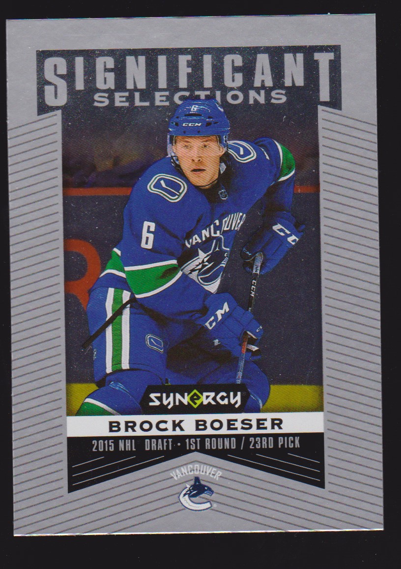 2018-19 Synergy Significant Selections #SS4 Brock Boeser (image for) 2018-19 Synergy Significant Selections #SS4 Brock Boeser